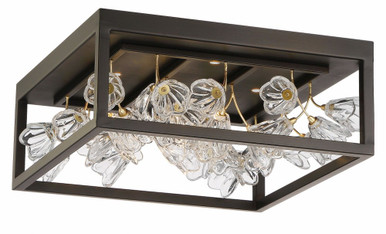 Maison Des Fleurs 6W 4 Light 19 Inch Wide Flush Mount by Minka Metropolitan - N7964-730-L