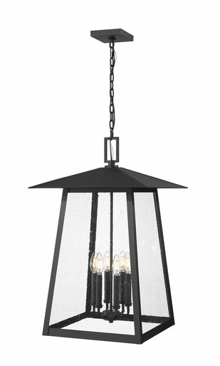 Rainer 6 Light Large Outdoor Pendant by Z-Lite - 5015CHXXL-BK
