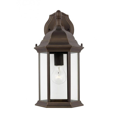 Sevier 1 Light Clear Glass Outdoor Wall Mount 15.88 Inch Tall by Generation - 8938701
