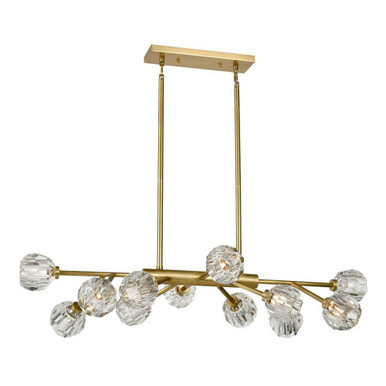 Parisian 12 Light Chandelier 11 x 25.5 Inch by Zeev CD10311-12-AGB - CD10311-12-AGB