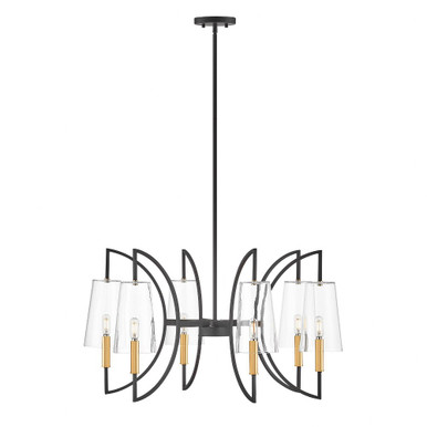 Hanley 6 Light Chandelier 17.75 Inch Tall and 32 Inch Wide By Savoy House - 1-7168-6-143