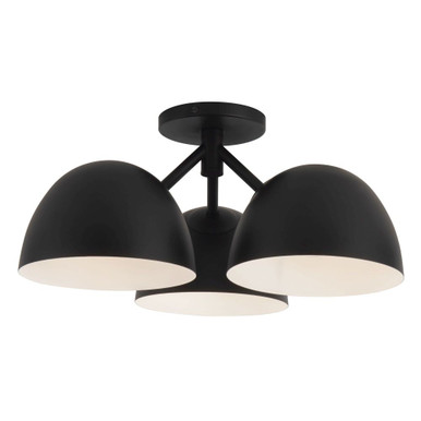 Fosso 3 Light Semi Flush Mount 7.25 Inch Tall and 17 Inch Wide by Kuzco - SF13317