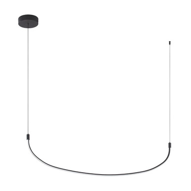Talis 24W LED Linear Pendant 47.25 Inch Length by Kuzco LP89048-BK-UNV - LP89048-BK-UNV