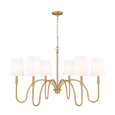 Jisele 6 Light Chandelier 25.25 Inch Tall and 41.75 Inch Wide by Z Lite - 4505-6