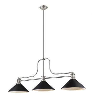 Melange 3 Light Chandelier 21 x 13.25 Inches by Z-Lite - 725-3BN-MMB