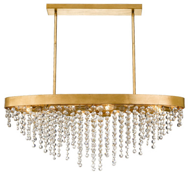 Winham 8 Light Oversized Linear Chandelier by Crystorama - win-619-ga-cl-mwp
