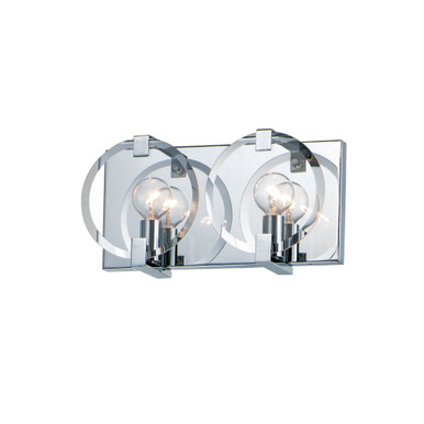Looking Glass 2 Light Wall Sconce by Maxim - 21292CLPC