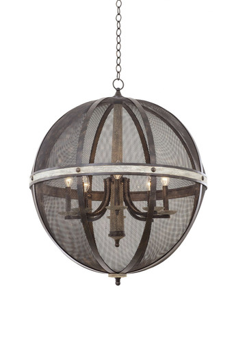 Coronado 8 Light Large Oval Chandelier by Kalco - 7043FG
