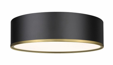 Arlo 4 Light 20.25 Inch Wide Flush Mount by Z-Lite 2303F4-MB-RB - 2303F4-MB-RB