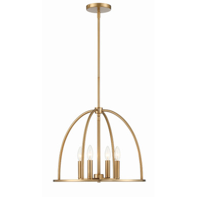 Abbott 4 Light Small Chandelier by Crystorama - ABB-3004