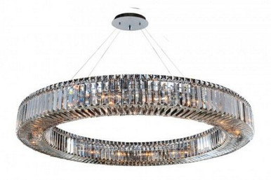 Rondelle 18 Light Oversized Pendant 47 Inch Wide by Allegri - 11706-010-FR001