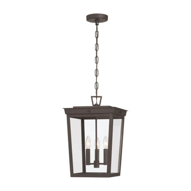 Belmont 3 Light Outdoor Pendant 18.25 Inch Tall X 12 Inch Wide by Crystorama - BEL-A8065-TZ