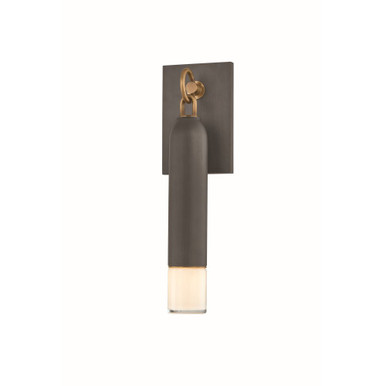 Osprey 1 Light Wall Sconce 17.25 Inch Tall and 5 Inch Wide by Troy - B5617-PBR/GRA