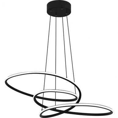 Ovard LED Large Pendant by Quoizel - PCOVD2827MBK