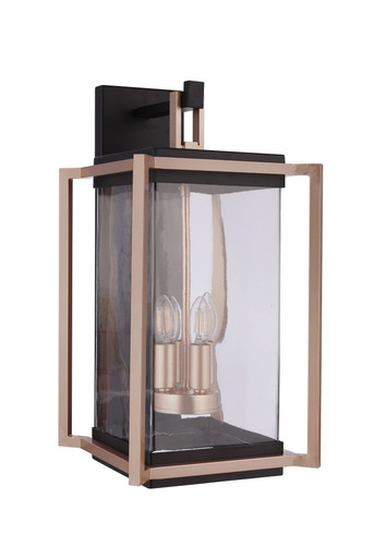 Metalwork 4 Light Outdoor Wall Lantern 22 Inch Tall by Craftmade - ZA6524-MNSB