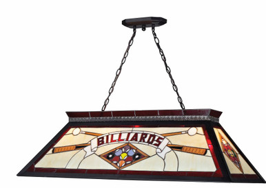 Tiffany 4 Light Island/Billiard 18.5 x 13 Inches by Z-Lite - KD27RED