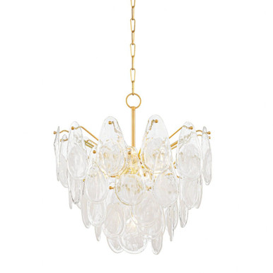 Darcia 7 Light Medium Chandelier by Hudson Valley - 8307-AGB