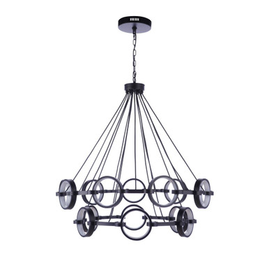 Context 75W 15 LED Chandelier 37.5 Inch Tall and 36 Inch Wide by Craftmade - 59315-FB-LED