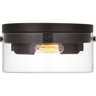 Garrett 2 Light 11.375 Inch Wide Flush Mount by Visual Comfort Studio - CF1002AI