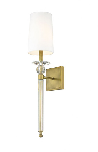Ava One Light Wall Sconce by Z Lite - 804-1S-RB-WH