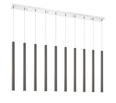 Forest 70W 14 LED Island/Billiard 9.75 Inch Wide by 24 Inch High by Z-Lite - 917MP24PBL-LED-10LCH