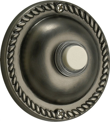 Traditional Round Door Chime Button 2.5 Inches Wide by Quorum 7-305-92 - 7-305-92
