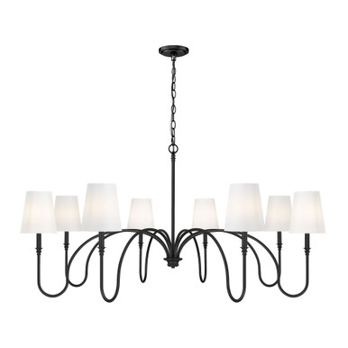 Jisele 8 Light Chandelier 28.25 Inch Tall and 58.75 Inch Wide by Z Lite - 4505-8