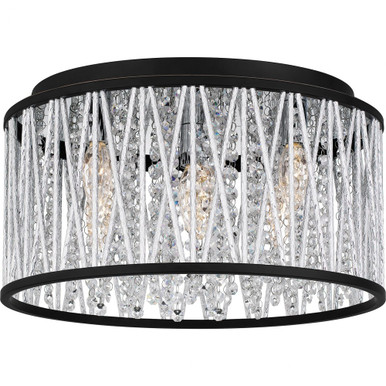 Celeste 5 Light 16.25 Inch Wide Flush Mount by Quoizel - PCCET1616MBK
