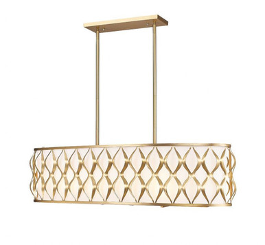 Harden 10 Light Linear Chandelier 11.75 x 13 Inches Wide by Z-Lite - 1948-42L