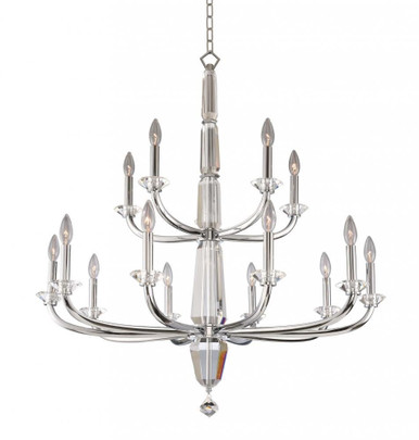 Palermo 15 Light Oversized 2 Tier Chandelier by Allegri - 031353-010-FR001