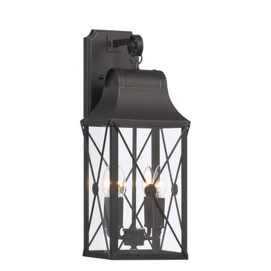 De Luz 4 Light Candle Style Wall Lantern 21.38 Inch Tall by Minka Lavery - 73292-143C