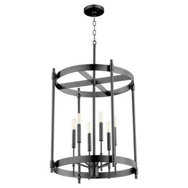 Hamilton 6 Light Medium Foyer Chandelier by Quorum - 863-6