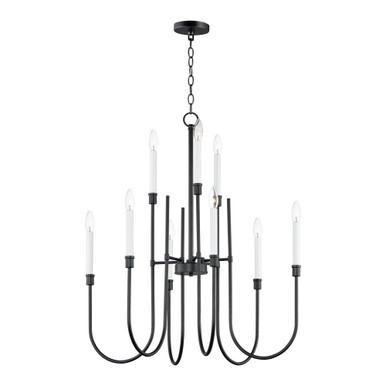 Tux 9 Light Large Chandelier by Maxim - 11289BK