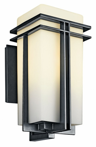 Tremillo 1 Light Aluminum Outdoor Wall Lantern by Kichler - 49202bk