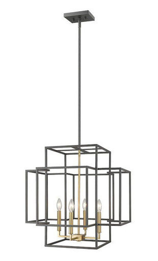 Titania 4 Light Pendant 22 Inches Wide by 22 Inches High by Z-Lite - 454-22BRZ-OBR