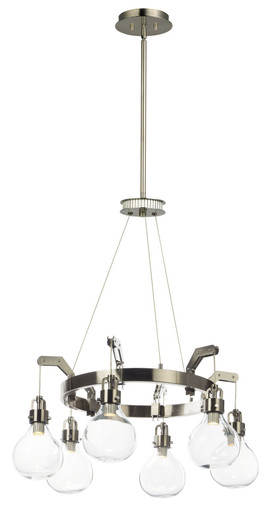 Kinetic 6 LED Light Oversized Pendant by Maxim - 39695CLDSN