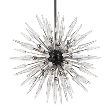 Sparta 12 Light Chandelier 32 x 32 Inch Wide by Hudson Valley - 9032-PN