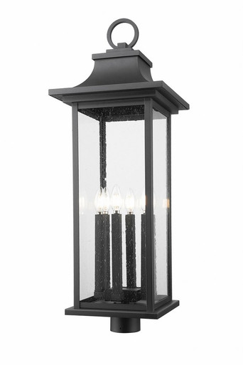 Tiberius 6Light Outdoor Post Mount 34.75 Inch Tall X 12 Inch Wide By Z-Lite - 5017PHXLR-BK