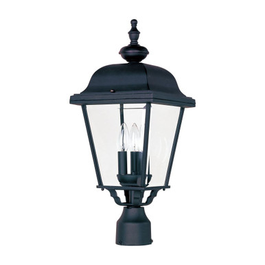 Cast  3 Light Outdoor Pole/Post Mount by Maxim  - 3008BK