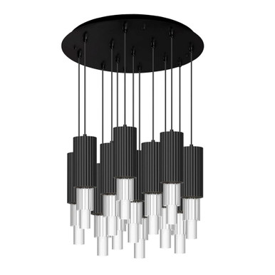 Bordeaux 137W LED Pendant 17.13 Inch Tall and 25 Inch Wide by Alora - MP502204-13