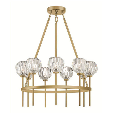 Parisian 9 Light Chandelier 13.88 x 25.75 Inch by Zeev CD10270-9-AGB - CD10270-9-AGB