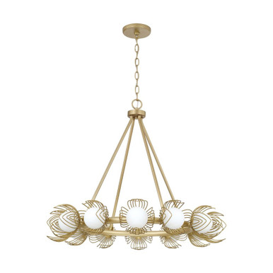 Flora 12 Light Chandelier 25 Inch Tall and 29 Inch Wide by Capital - 462101GF