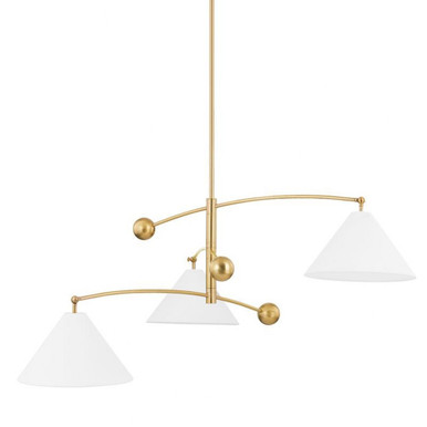 Birdie 3 Light Medium Chandelier by Mitzi - H696803-AGB