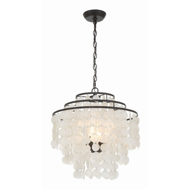 Brielle 4 Light Small Round Chandelier by Crystorama - BRI-3008