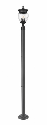Davina 3 Light Outdoor Post Mount 94 x 9 Inches by Z-Lite - 5016PHMR-567P-BK