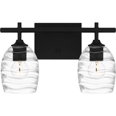 Lucy 2 Light Vanity Light by Quoizel - LCY8615MBK