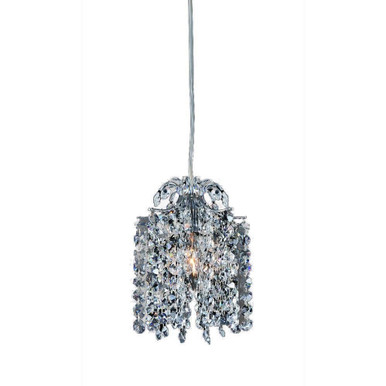 Milieu 1 Light Steel Mini Pendant 9 Inch Tall by Allegri - 11761-955
