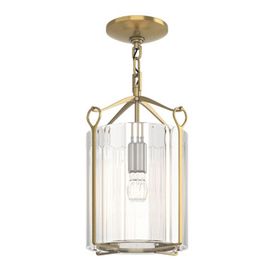 Bow 1 Light Metal 9.8 Inch Wide Semi Flush Mount by Hubbardton Forge - 121140HF