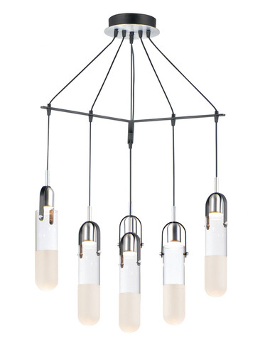 Capsule 24W 6 LED Light Large Pendant by ET2 - E24176-93BKAL
