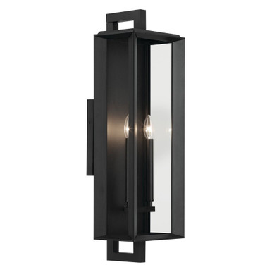 Kroft 2 Light Outdoor Wall Lantern by Kichler - 59134BKT